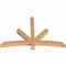 Ekena Millwork Alberta Smooth Timber Gable Bracket, Western Red Cedar, 60"W x 40"H x 3 1/2"D x 3 1/2"F, 16/12 Pitch GBW060X40X0404ALB00SWR - alternate 2